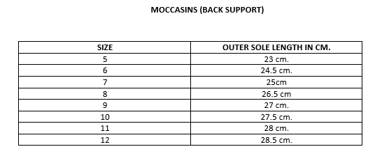 Moccasins (Back Support)