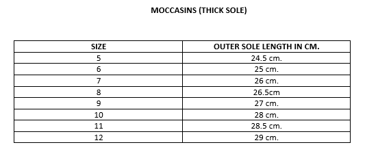 Moccasins (Thick Sole)