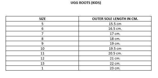 Kids ugg 2025 boots size 12
